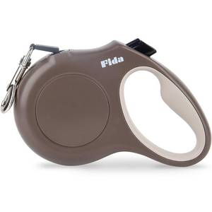 lot 72799 image: Retractable Dog Leash, 16 ft Dog Walking Leash for Small and Medium Dogs up to 44lbs, 360° Tangle Free, CoffeeBrown - Retail $19
