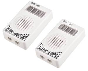 lot 72841 image: 2Pcs White Telephone Ringer Amplifier Bell Extra-Loud TelephonePhone Ringer,Landline Phones,Telephones and Accessories,Use Safety Small in Size and Light in Weight - Retail $9