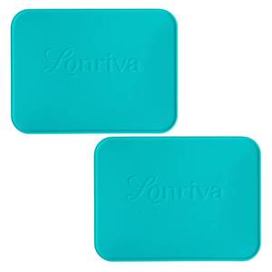lot 72902 image: Silicone Replacement Lids, 2-Pack Blue-Green Rectangular Lids Fit 3CUP Pyrex Glass Bowls, Durable Silicone Covers Fit Pyrex 7210-PC Glass Bowls, 7.67  5.7  0.59 Inches - Retail $10
