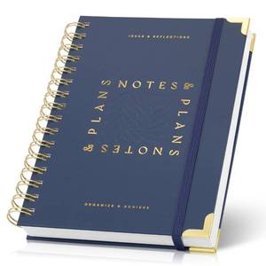 lot 72918 image: Aesthetic Daily Planner And Notebook With Hourly Schedule - Beautiful Spiral To do List Notepad For WorkHome to Organize Tasks And Appointments - Stylish SchoolOffice Supplies Book For Women - Retail $7