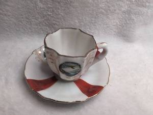 lot 2508 image: Pearl View Niagara Falls Canada Souvenir Teacup and Saucer