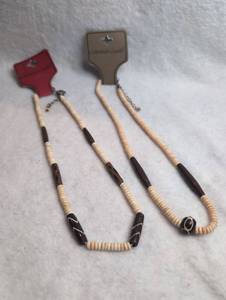 lot 3013 image: Colonial Crafts Beaded Necklace Set - new - 2 ct