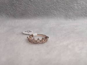 lot 3047 image: Rose Gold Decorative Band Ring Size 6 - new