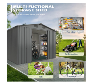 lot 9026 image: Unused Chery Industrial Metal Shed 13 x 20 ft&nbsp