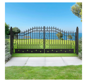 lot 9031 image: Greatbear 16ft Bi-Parting Iron Gate