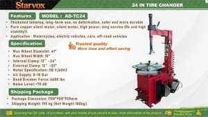 lot 16024 image: Starvox 24IN Tire Changer Machine  AD-TC24&nbsp