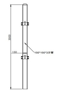 lot 3143 image: Suihe Gate Post for Above Ground Gates  XL10-150MZB
