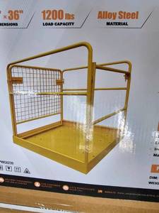 lot 2400 image: Unused Landhonor 36 x 36in Forklift Safety Cage  LHR-FSC36