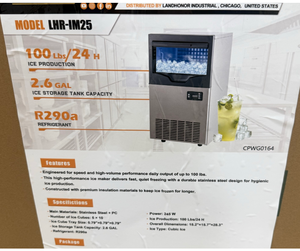 lot 2478 image: Unused LandHonor  100 Lbs Ice Maker LHR-IM25