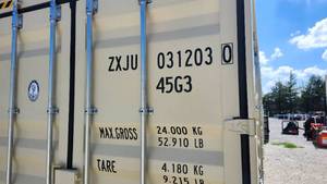 lot 2893 image: One Way Use 40 High Cube Storage Container, 2 Door Opening, End Opening  Landhonor ZXJU0312030