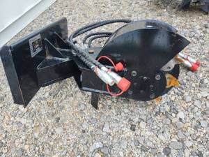 lot 60000 image: VORX Industrial Mini Skid Steer Hydraulic Stump Grinder  Model NL414