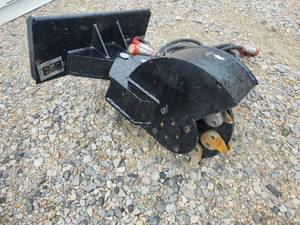 lot 60001 image: VORX Industrial Mini Skid Steer Hydraulic Stump Grinder  Model NL414