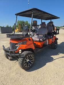 lot 7304 image: Captok OFF-ROAD 6-Seater Electric Golf Cart  60V, Backup Camera, Bluetooth  CK-GC42S  Orange