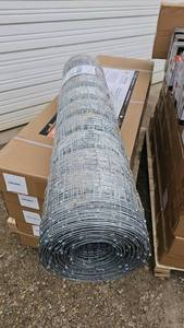 lot 2609 image: Unused Landhonor Galvanized Farm Fence  LHR-GFF48