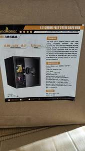 lot 2698 image: Unused Landhonor 1.2 Cubic feet Steel Safe Box  LHR-SBB36