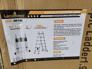 lot 2703 image: Unused 6.2Ft- 6.2 Ft Telescoping Ladder  LHR-TCD6