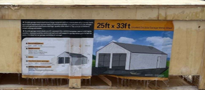 lot 400 image: SDLANCH High-End Carport 25 FT x 33 FT  SDL2533DGMS
