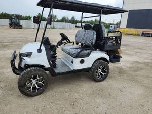 lot 7300 image: Captok OFF-ROAD 4-Seater Electric Golf Cart  60V, Backup Camera, Bluetooth  CK-GC22S  White