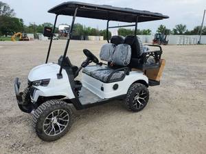 lot 7302 image: Captok OFF-ROAD 4-Seater Electric Golf Cart  60V, Backup Camera, Bluetooth  CK-GC22S  White