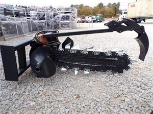 lot 2233 image: Unused JCT Skid Steer Trencher Attachment