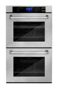 lot 528 image: Hallman HBSGWOT30CMSS Double Electric Wall Oven - Retail $2,999