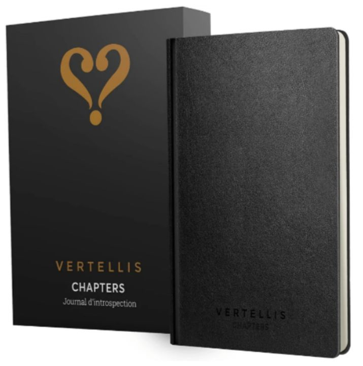 lot 222 image: Vertellis Chapters Journal dintrospection Black Hardcover Notebook