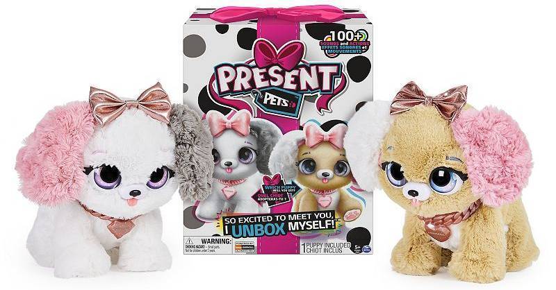 lot 225 image: Present Pets - Fancy Puppy - Interactive Plush Pet Toy