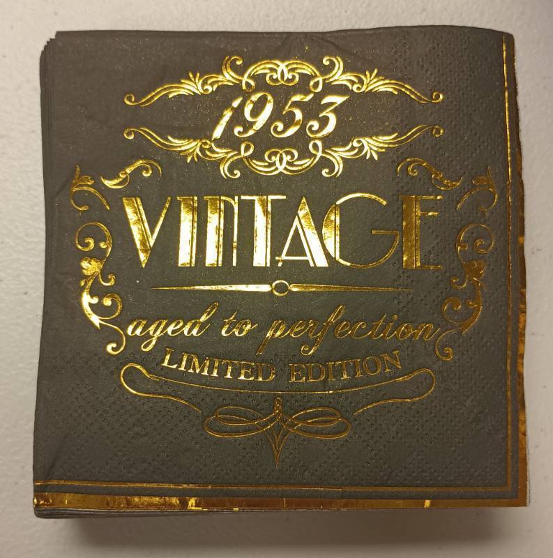 lot 316 image: Vintage Limited Edition Paper Napkins