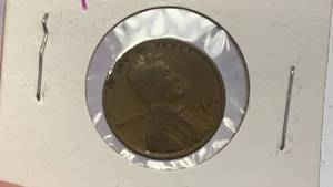 lot 8 image: 1926 Lincoln Wheat Penny Coin RC50