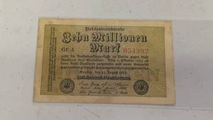 lot 32 image: Reichsbanknote 10 Milliarden Mark 1923 - bank note - world currency RC50