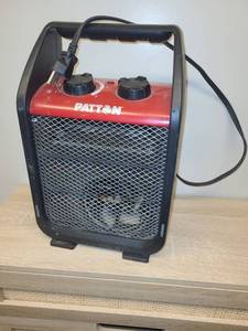 lot 17 image: Patton Ceramic Space Heater with Thermostat and Fan