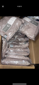 lot 71 image: Brand new box of 12 Samantha Big Pillow Shams Multiple Pieces