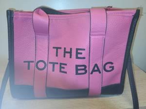 lot 75 image: The Tote Bag Pink and Black Shoulder Bag
