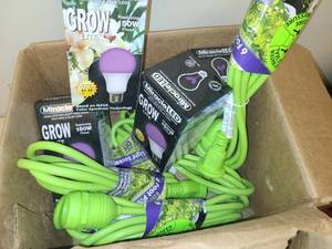 lot 85 image: Miracle LED Grow Lite LED Grow Light Bulbs 150W 50W Flood Replacement Lot