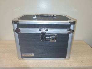 lot 101 image: Lockable Storage Case with Combination Lock Black Silver