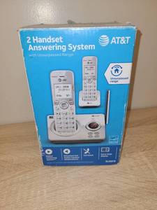 lot 113 image: AT&T 2 Handset Answering System with Unsurpassed Range EL52219