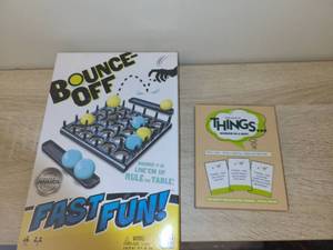 lot 132 image: Bounce Boff Fast Fun Game and Things Humor in a Box Card Game Lot