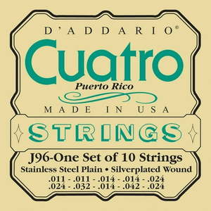 lot 5421 image: D Addario EJ96 Cuatro-Puerto Rico Strings - Retail $33