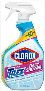 lot 5463 image: Clorox Plus Tilex Daily Shower Cleaner 32 oz - Retail $0