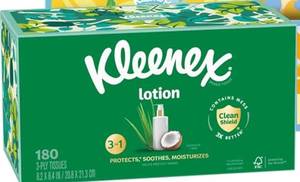 lot 5471 image: Kleenex Lotion Facial Tissues 180 3-Ply Sheets with Coconut Oil&nbsp
