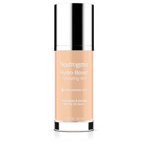 lot 5476 image: Neutrogena Hydro Boost Hydrating Tint Foundation Makeup for Dry Skin, with Hyaluronic Acid, Lightweight Oil-Free Water Gel, Non-Comedogenic 10 Classic Ivory, 1.0 fl. oz - Retail $12