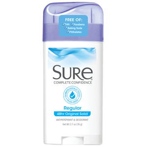 lot 5486 image: Sure Solid Anti-Perspirant Deodorant Original Solid Stick  Regular Scent  Women  2.7 oz&nbsp