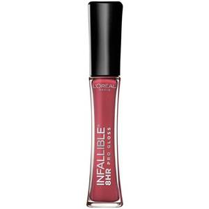 lot 5555 image: LOreal Paris Makeup Infallible 8 Hour Hydrating Lip Gloss, Bloom, 0.21 Fl Oz - Retail $9