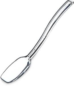 lot 5577 image: Carlisle FoodService Products Plastic Solid Spoon, 9 Inches, Clear - Retail $4