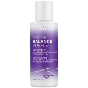 lot 5578 image: Joico Color Balance Purple Conditioner, 1.7 Fl Oz, For Cool Blonde, Gray Hair, Eliminates Brassy Yellow Tones, Boosts Vibrancy & Shine, UV Protection, With Rosehip Oil & Green Tea Extract - Retail $10