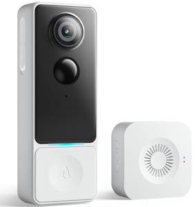 lot 4268 image: Andyssey 3MP Camera Doorbell Wireless Video- No Subscription Required