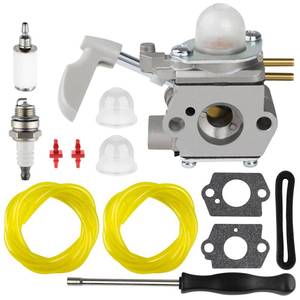 lot 4269 image: Carburetor 308054114 for Homelite UT09526 26CC 26B Leaf Blower Replace 308054075 Carburetor Kit with Air Filter Adjusting Tool Fuel Line
