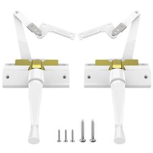 lot 4270 image: TAMIDN Split Arm Operator with Handle, Left and Right Hand Options, Compatible with Andersen A Series and 400 Series Perma-Shield Casement Windows from 1982 to 1995 White