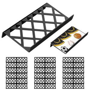 lot 4281 image: Yalikop 36 Pcs Trading Card Risers for Display Case Acrylic Modular Display Risers for Cardshow Vendor Sport Card Board Game (Hollow)