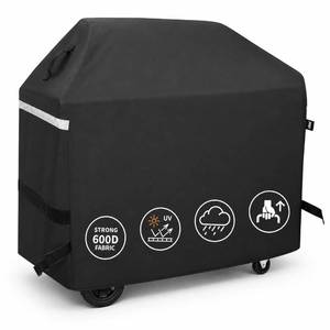 lot 4318 image: Hisencn 57 inch Grill Cover for Dyna Glo 5 Burner dgf510sbp, dgf510pbp-d, dge530bsp-d, Heavy Duty Waterproof Outdoor BBQ Cover for Dyna Glo Premium Grill, All Weather Protection, Fade and UV Resistant